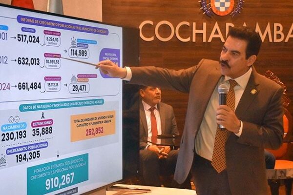 Cochabamba: registro de población en Cercado abarcará cuatro distritos