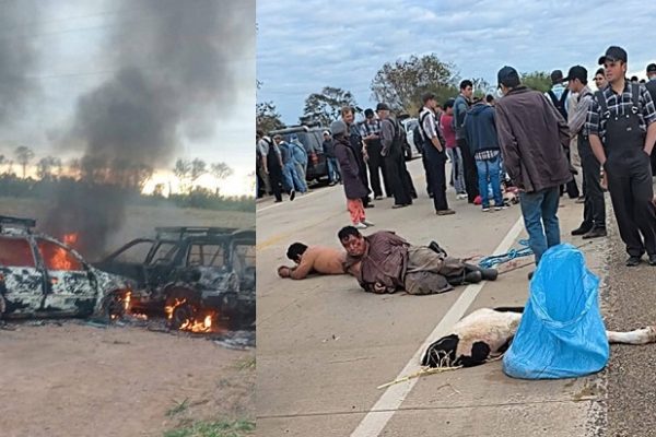 Santa Cruz: Comunarios capturan a implicados en abigeato y queman sus vehículos